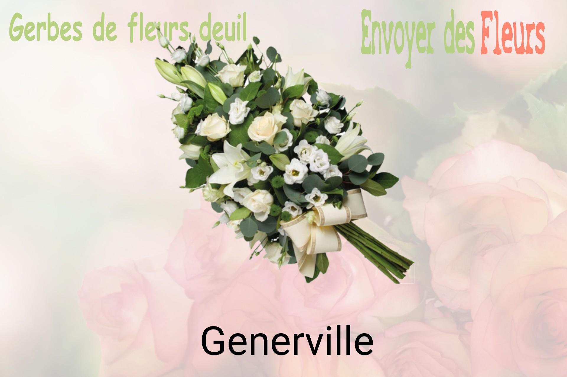 Gerbe de fleurs de deuil livrée à Generville